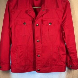 Chaps Women’s Bright Pink Jean Jacket